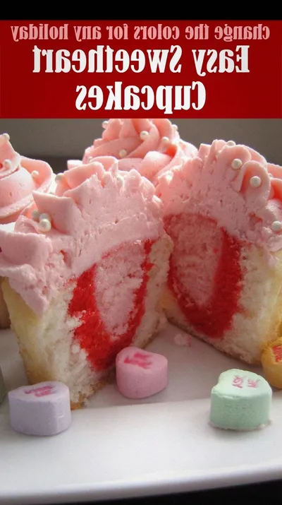 Easy Sweetheart Cupcakes Recipe