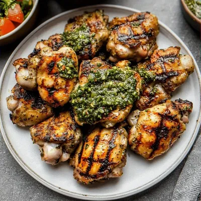 Grilled Chimichurri Chicken: Juicy Thighs Bursting with Flavor