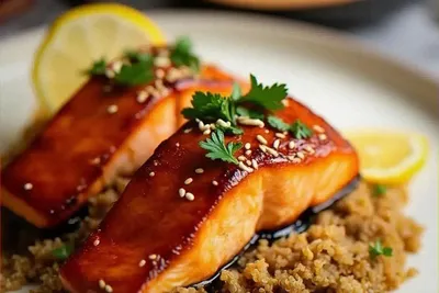 Honey Garlic Glazed Salmon Recipe with Easy Quinoa Tips