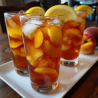 Honey Peach Iced Tea Lemonade