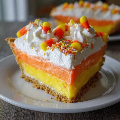 Layered Candy Corn Pie A Delightful Fall Treat!