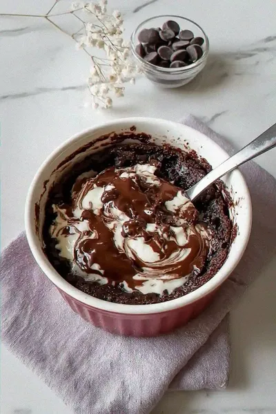 Moist Single Serve Cottage Cheese Brownies
