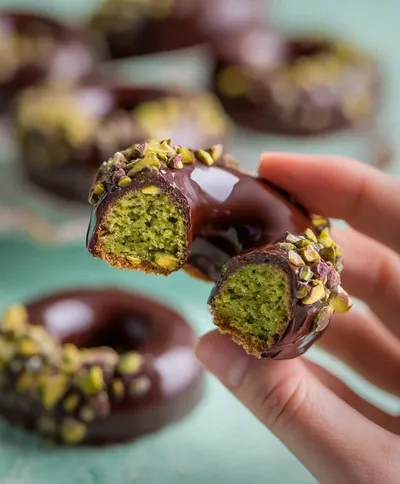 Pistachio Biscuit Coated in Gianduja