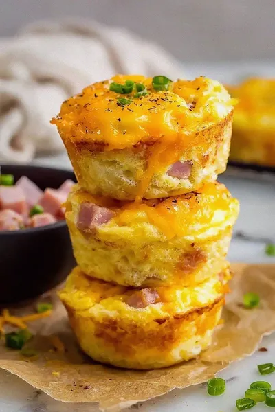 Tasty Ham and Cheese Egg Muffins
