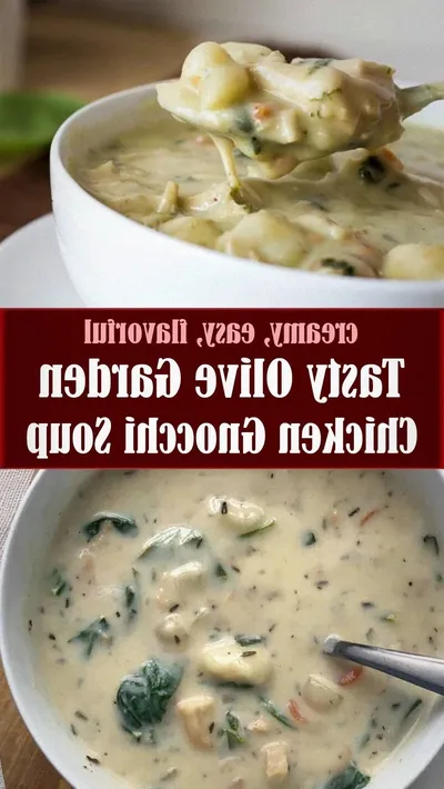 Tasty Olive Garden Chicken Gnocchi Soup