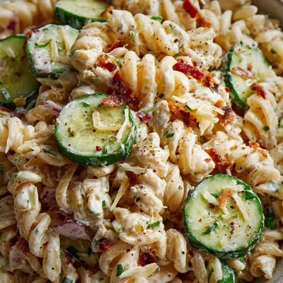 Dill Pickle Pasta Salad – Tangy & Addictive