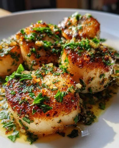 Taste Perfection: Sizzling Lemon Garlic Scallops (10 Min)