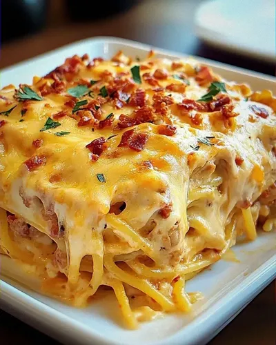 Spicy Southern Cheesy Chicken Spaghetti Casserole Delight!