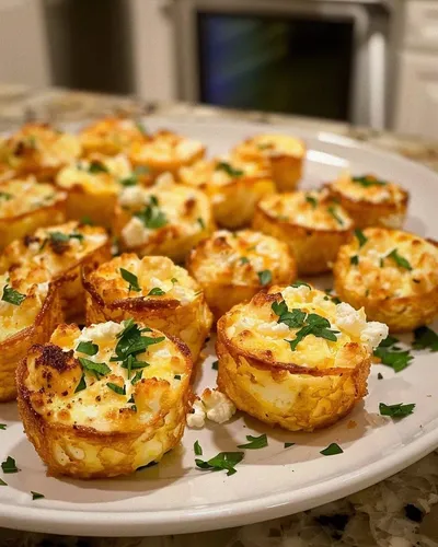 cottage cheese egg bites with Feta Cheese Crumble