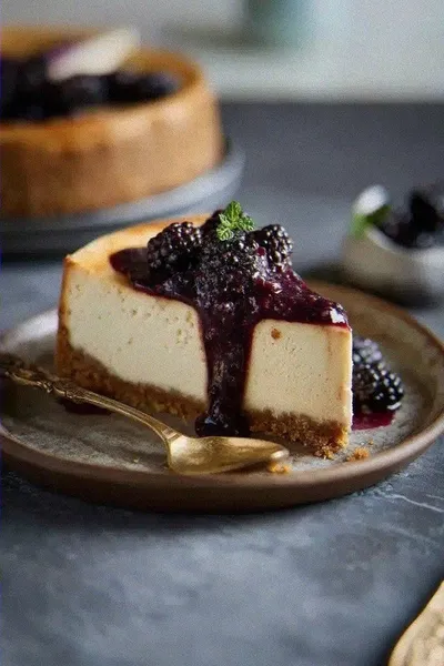 Mulberry Earl Grey Cheesecake
