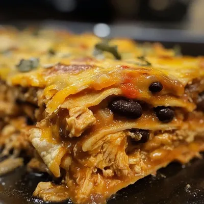 Crockpot Chicken Enchilada Casserole for Cozy Family Nights