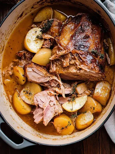 Succulent Apple Cider Braised Pork Shoulder for Cozy Nights