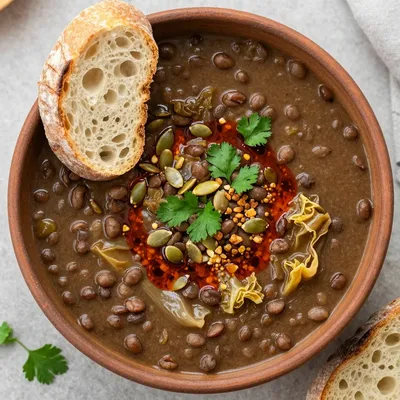 batch cook hearty lentil and cabbage soup for cold january nights