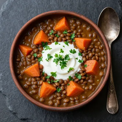 batch cooking friendly one pot lentil and carrot stew