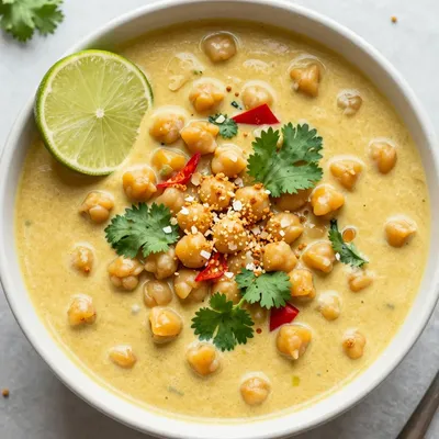 Budget-Friendly Chickpea Curry Coconut Milk Soup