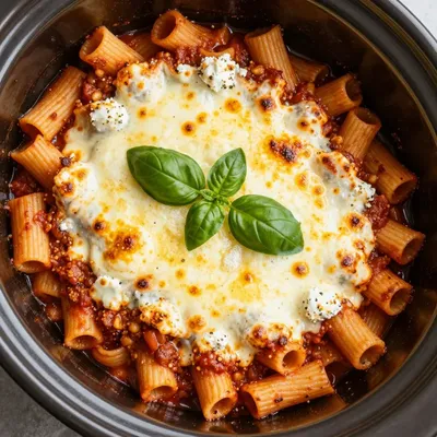 Budget Slow Cooker Baked Ziti for MLK Dinner