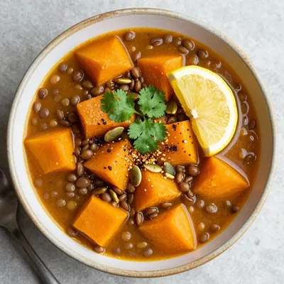 budgetfriendly batch cooking slow cooker lentil and winter squash stew
