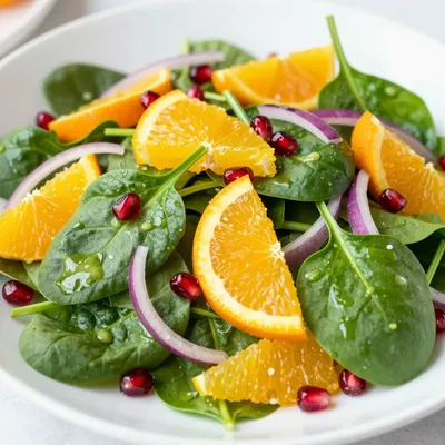 citrusinfused spinach salad with oranges and lemon vinaigrette