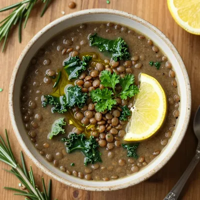cozy soups and stews slow cooker lentil soup with winter greens
