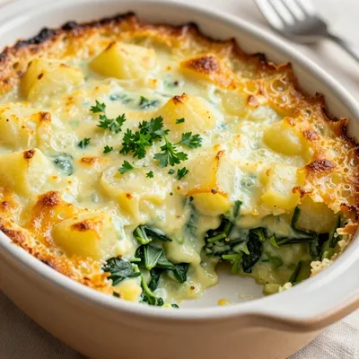 creamy spinach and potato gratin perfect for budgetfriendly suppers