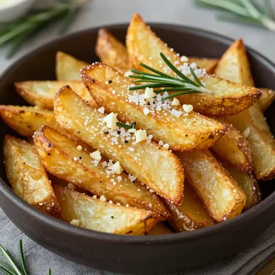 crispy herb fries with garlic and rosemary for winter side dishes