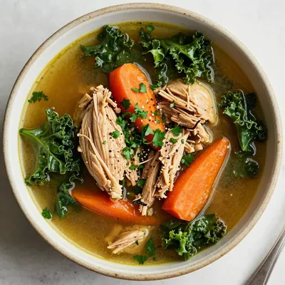 familyapproved slow cooker chicken and kale soup for chilly days