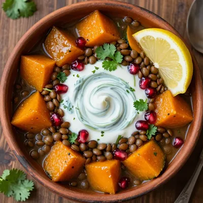 healthy highprotein lentil and winter squash stew to kickstart january