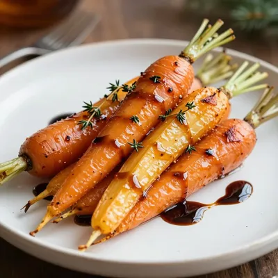 herbroasted root vegetables with balsamic glaze for christmas dinners