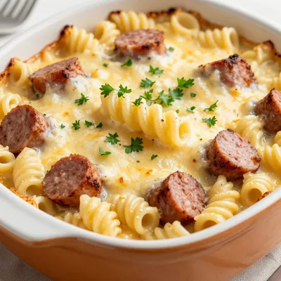 Kid-Friendly Slow Cooker Cheese and Sausage Casserole