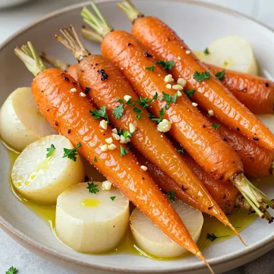 lemon garlic roasted carrots and turnips for familyfriendly dinners