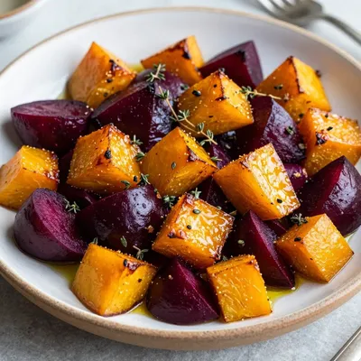 lemon roasted winter squash and beets for easy family dinners