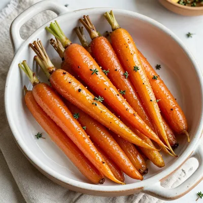 maple glazed carrots and parsnips with thyme for festive side dishes