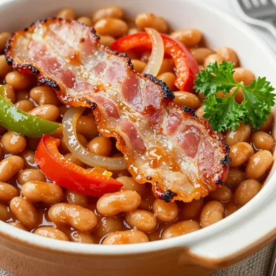 MLK Day Baked Beans with Bacon for Family Feast