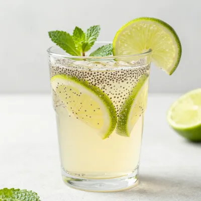 New Year’s Day Chia Seed Water for Hydration Detox