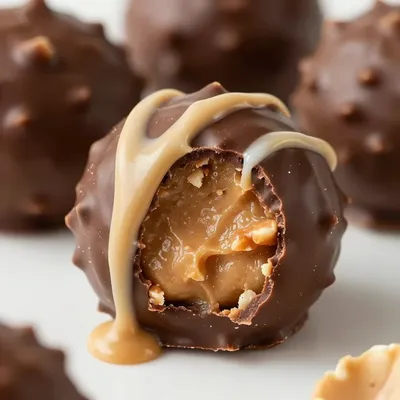 No-Bake Chocolate Peanut Butter Balls for New Year Snacking