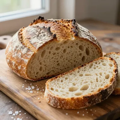 No-Knead Crusty Bread from Pantry Staples for Beginners