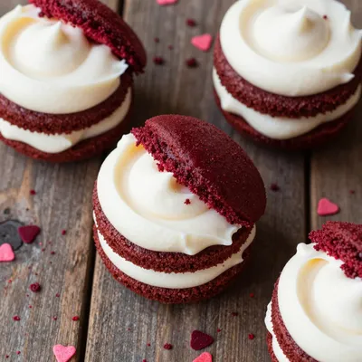 Red Velvet Whoopie Pies for Indulgent Valentine's Vibes Treats