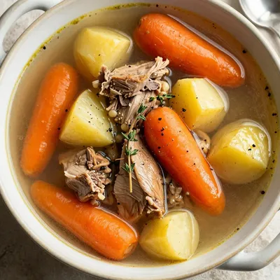 slow cooker turkey and root vegetable soup for familyfriendly comfort