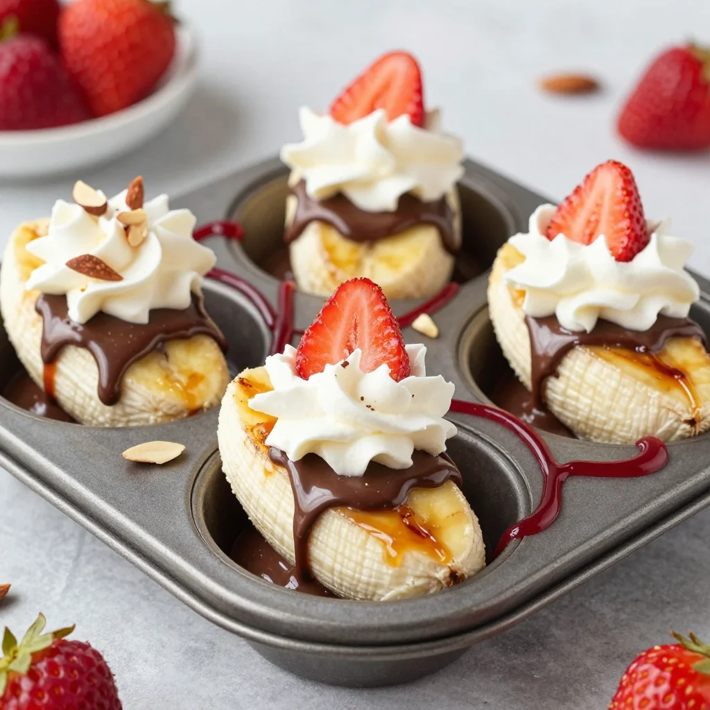 Baked Banana Split Bites Fun Family Dessert Surprise