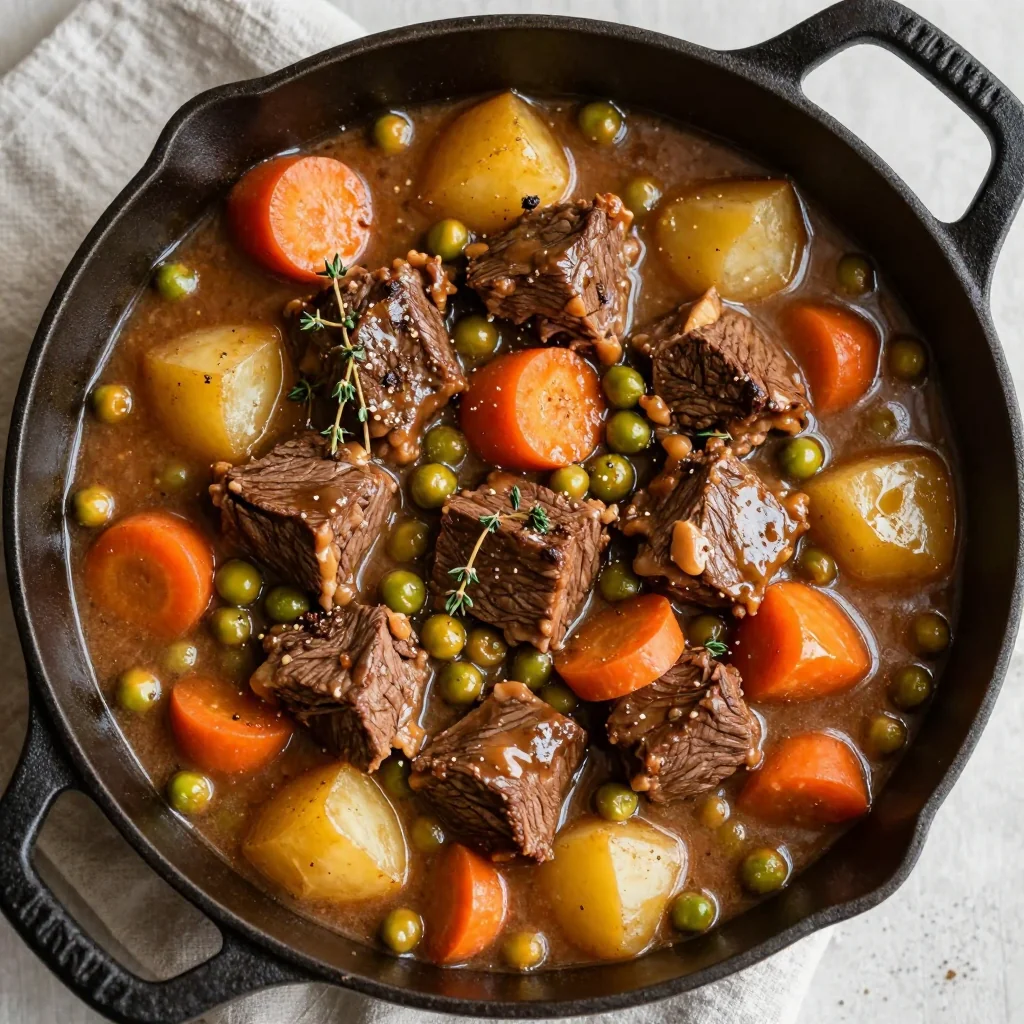 batch cooking slow cooker beef and vegetable stew for hearty winter meals