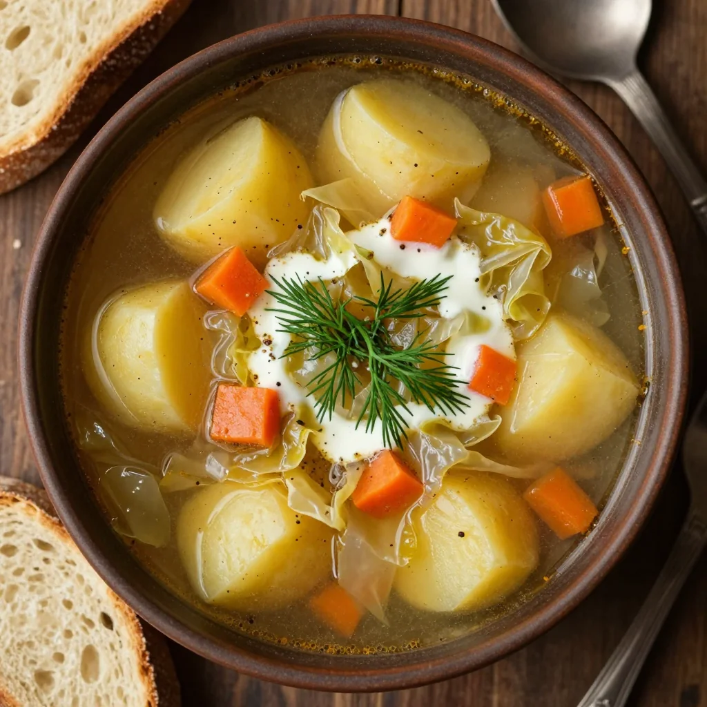 budgetfriendly hearty cabbage and potato soup to warm cold nights