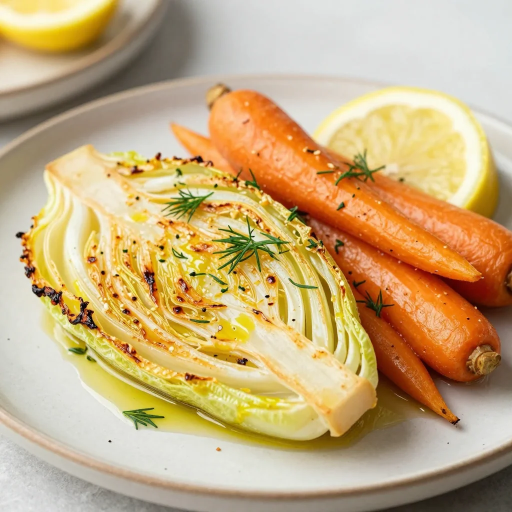 detoxfriendly lemon roasted cabbage and carrots for light meals