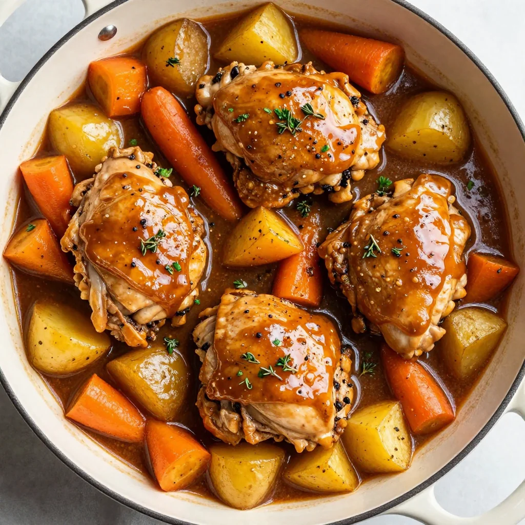 easy one pot chicken and root vegetable stew for cold january days
