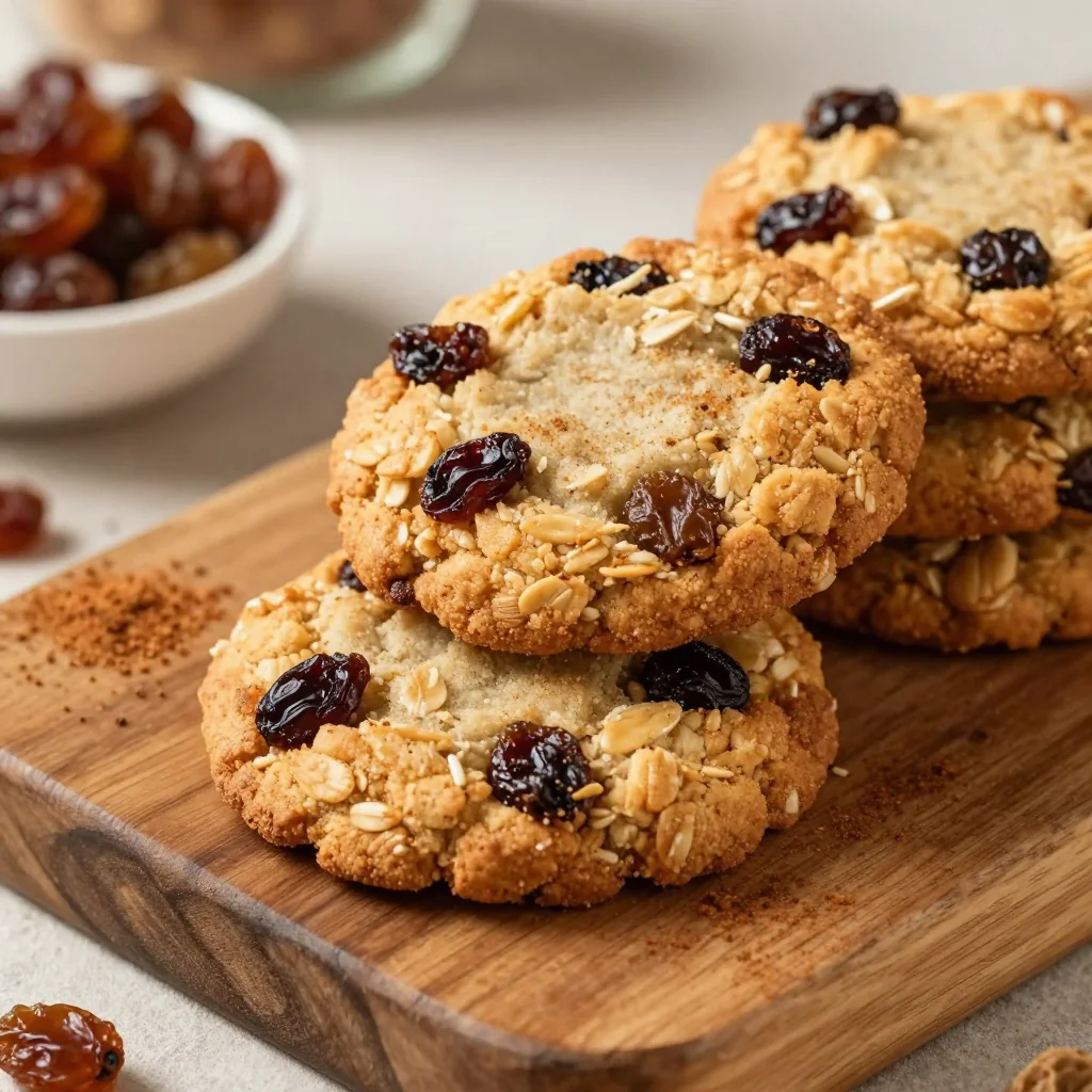 Gluten-Free Oatmeal Raisin Cookies for Healthy Snack