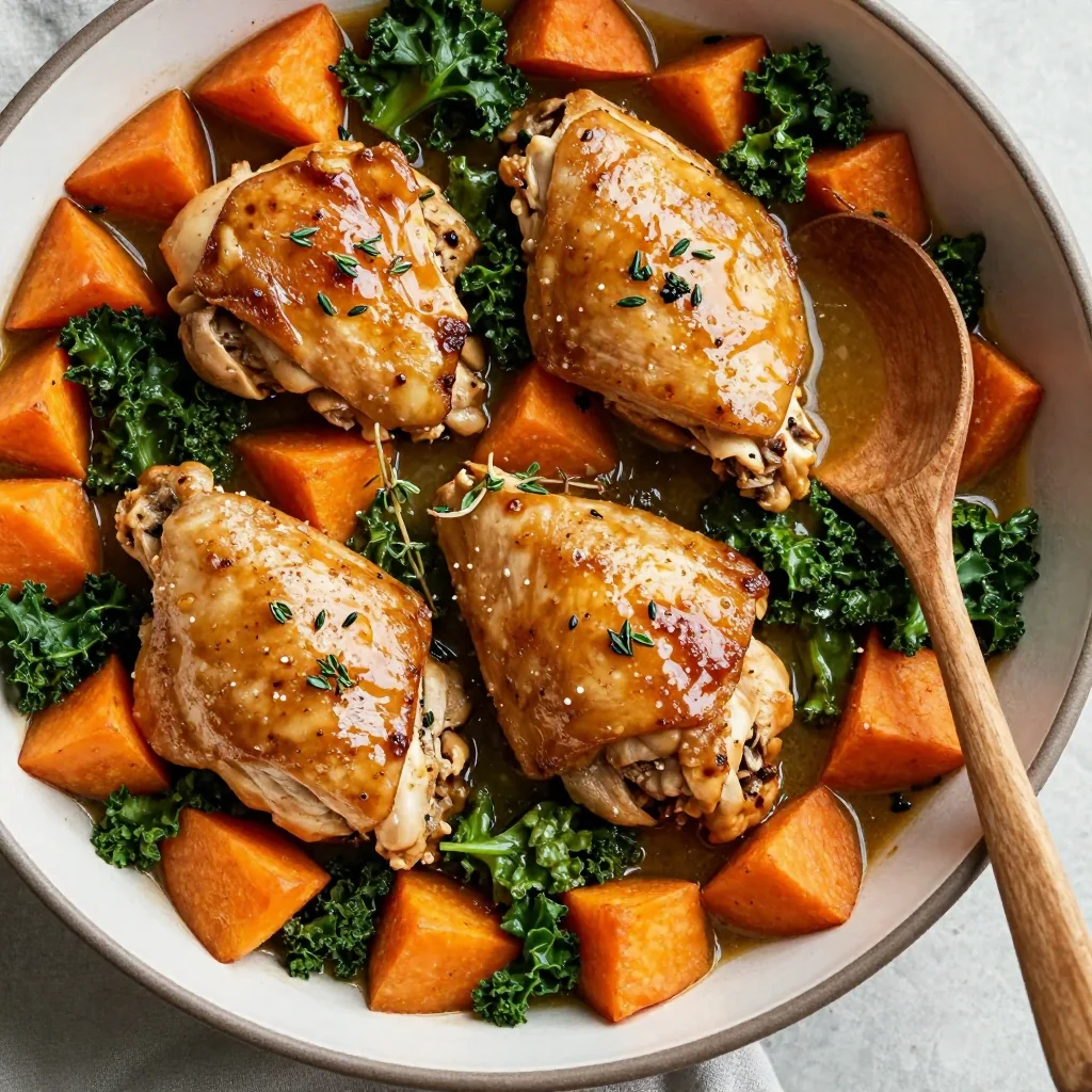 healthy onepot chicken and sweet potato casserole for january meal prep