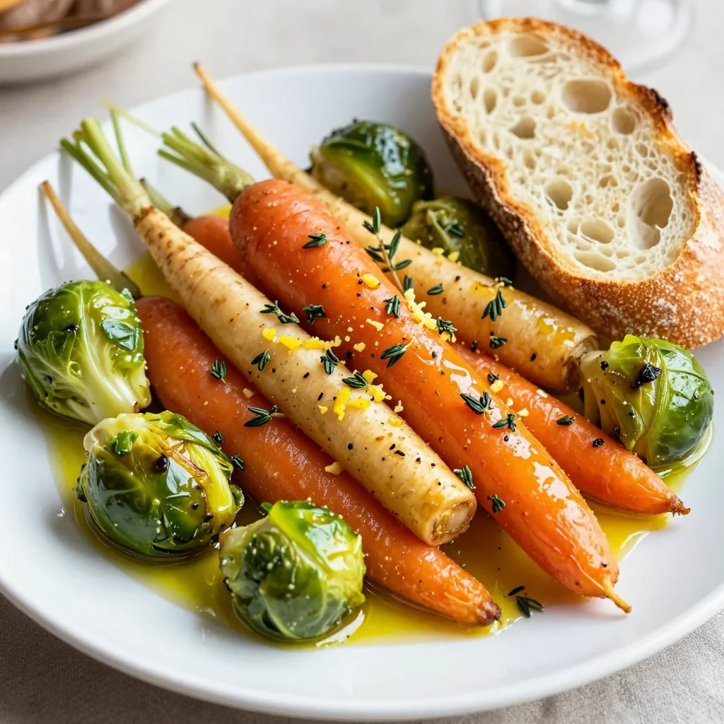 lemon and herb roasted winter vegetables for light family suppers