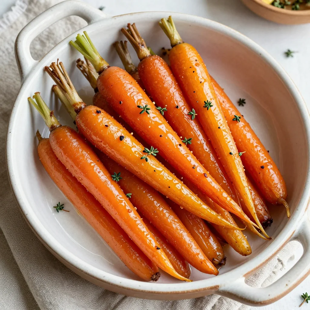maple glazed carrots and parsnips with thyme for festive side dishes