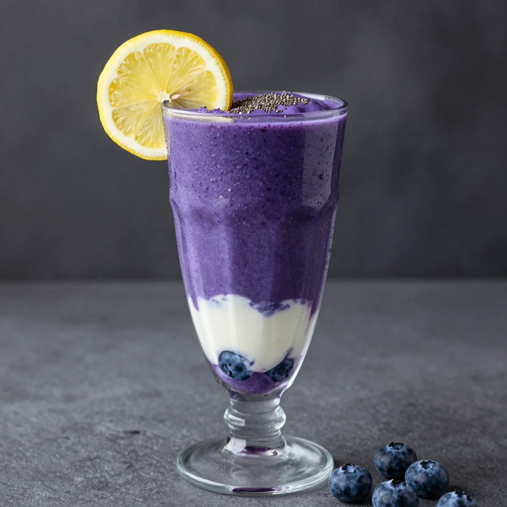 New Year’s Day Blueberry Lemon Antioxidant Smoothie