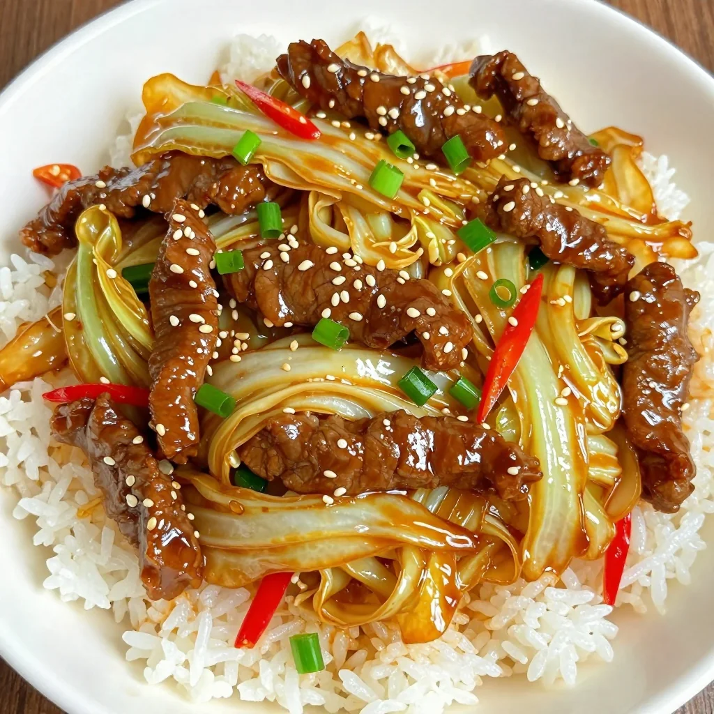 Quick Beef and Cabbage Stir Fry for Budget Friendly Meal