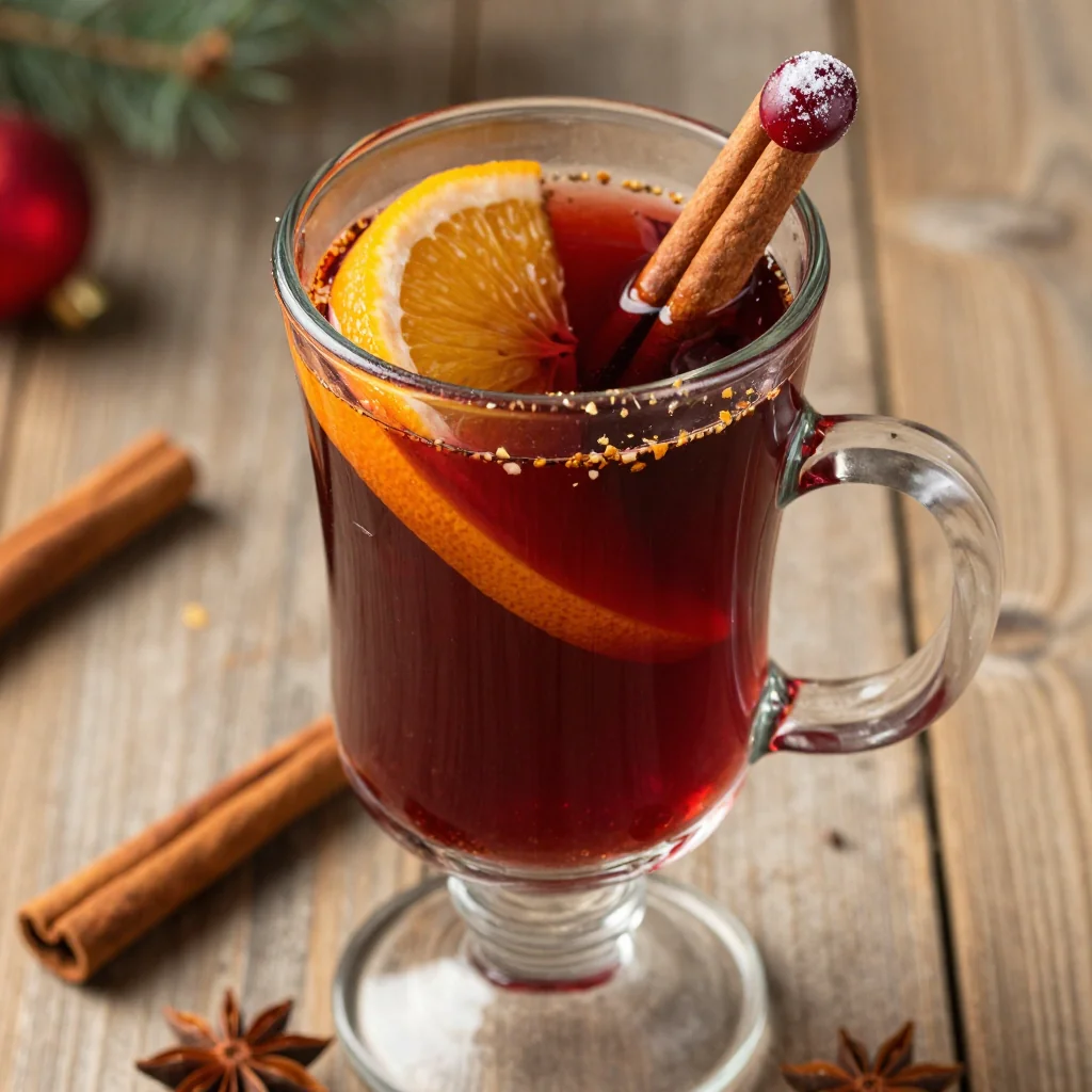 spiced mulled wine with oranges and cinnamon for holiday entertaining